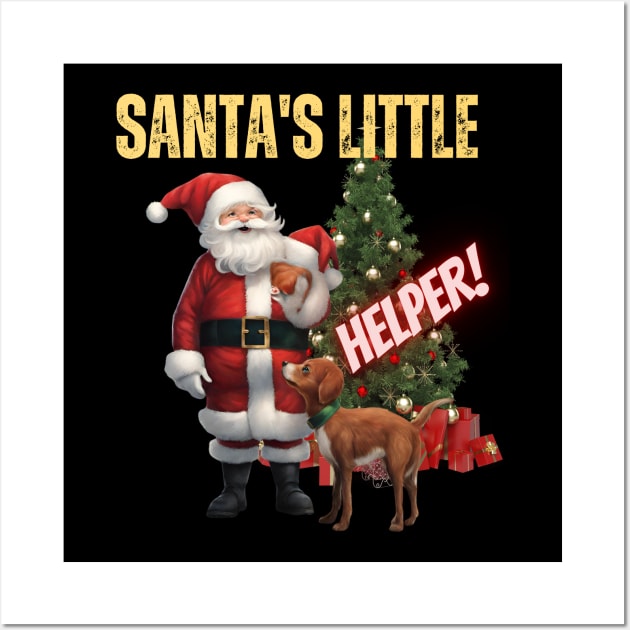 Santa's little helper! Wall Art by Tee Trendz